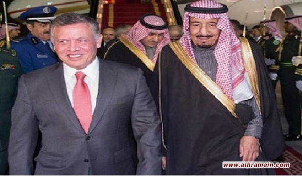 الملك عبدالله الثاني في السعودية لمناقشة الأزمة الاقتصادية للأردن مع القادة الخليجيين أملا في الحصول على مساعدة خليجية 