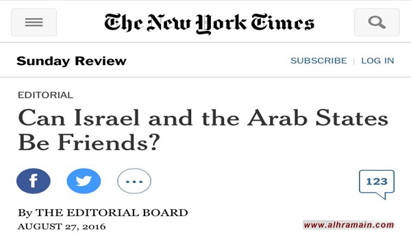 نيويورك تايمز: علاقات السعودية وإسرائيل “نامية” وفي طور الوضوح و “التحالف”