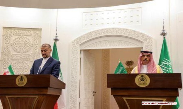 وزير الخارجية السعودي يبحث الحرب على غزة مع نظيره الإيراني