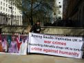 ناشطون يحتجون في لندن على تعزيز بريطانيا لعلاقاتها مع الأنظمة القمعية