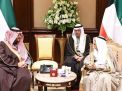 رسالة من الملك سلمان لامير الكويت حملها وزير سعودي