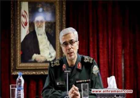 قائد أركان الجيش الإيراني: التقينا بمسؤولين من الإمارات والسعودية وتم حل سوء التفاهم إلى حد ما