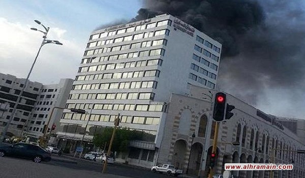 إنقاذ 1300 معتمر باكستاني بعد أن شب حريق في أحد الفنادق في المدينة المنورة غرب المملكة العربية السعودية
