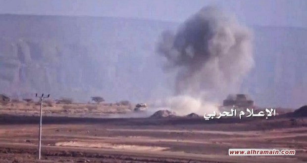 تدمير رتل دبابات للجيش السعودي في نجران